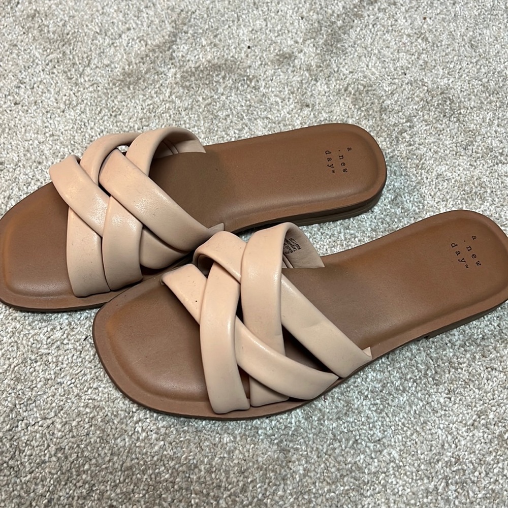 A New Day sandals. Worn once Size 9
